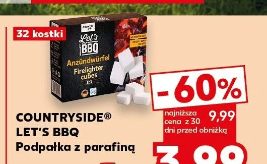 Podpałka z parafiną COUNTRYSIDE LET'S BBQ promocja w Kaufland