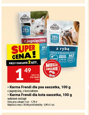 Karma dla kota Frendi saszetka z rybą promocja w Twój Market