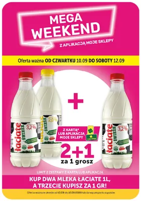 Mleko świeże Łaciate 3,2% promocja w ABC