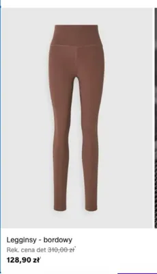 Legginsy bordowe promocja w Lounge by Zalando
