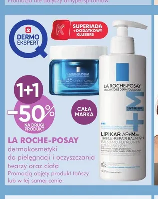 Dermokosmetyki do pielęgnacji i oczyszczania twarzy oraz ciała La Roche-Posay promocja w Super-Pharm