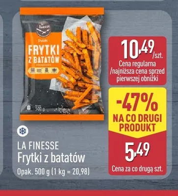 Frytki z batatów La Finesse promocja w Aldi