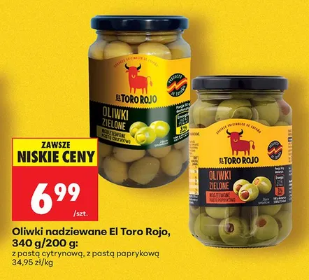 Oliwki nadziewane z pastą paprykową promocja w Biedronka