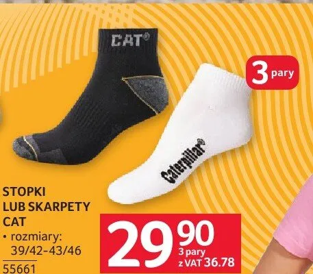 Skarpety CAT 3-pak promocja w Selgros