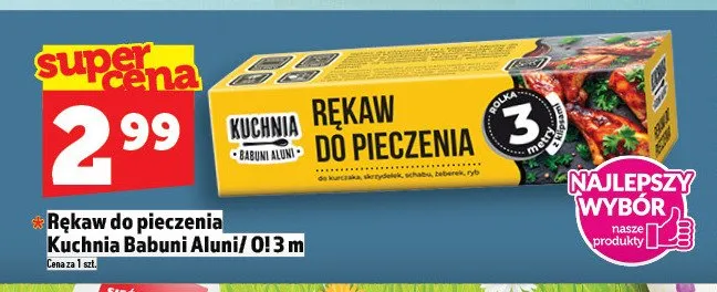 Rękaw do pieczenia Kuchnia Babuni Aluni promocja w TOPAZ