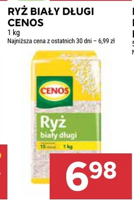 Ryż biały długi Cenos promocja w Stokrotka