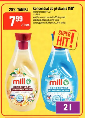 Koncentrat do płukania tkanin Mill Golden Aroma promocja w POLOmarket