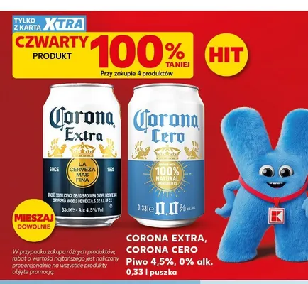 Piwo bezalkoholowe Corona Cero 0% promocja w Kaufland