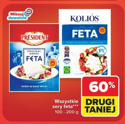 Sery feta promocja w Carrefour Market