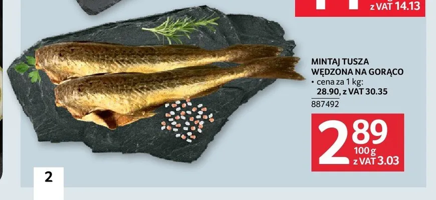 Mintaj tusza wędzona na gorąco promocja w Selgros