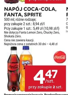 Napoje gazowane promocja w Stokrotka