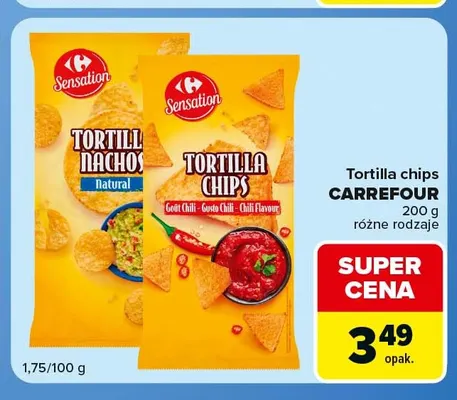 Tortilla chips Carrefour chili promocja w Carrefour Market