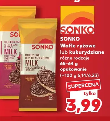 Wafle ryżowe Sonko promocja w Kaufland
