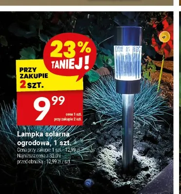 Lampka solarna ogrodowa promocja w Twój Market
