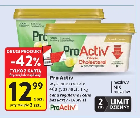 Margaryna ProActiv promocja w Intermarche