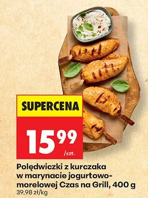 Polędwiczki z kurczaka w marynacie jogurtowo-morelowej Czas na Grill promocja w Biedronka