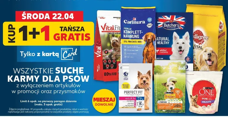 Karma sucha dla psów wszystkie promocja w Kaufland