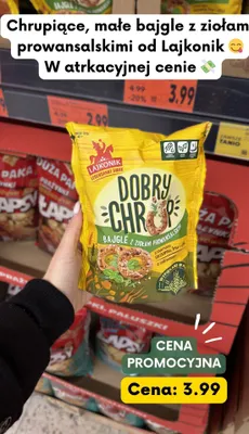 Bajgle z ziołami prowansalskimi Dobry Chrup promocja w Kaufland