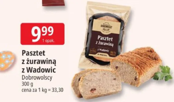 Pasztet z żurawiną z Wadowic promocja w Leclerc