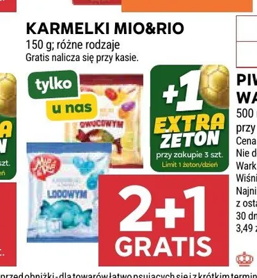 Karmelki owocowe Mio&Rio promocja w Stokrotka