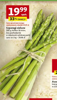 Szparagi zielone promocja w Auchan