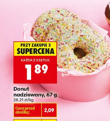 Donut nadziewany promocja w Biedronka