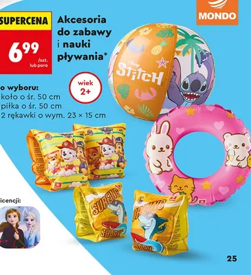 Rękawki do pływania Mondo 2-pak 23x15cm promocja w Biedronka