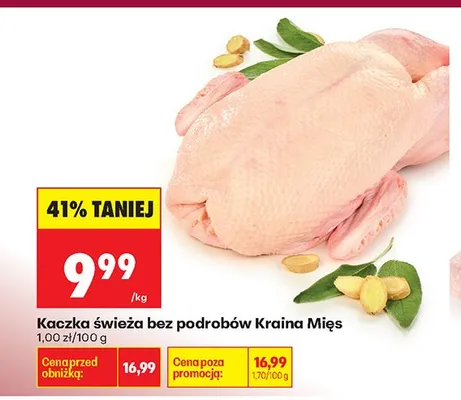 Kaczka świeża bez podrobów promocja w Biedronka