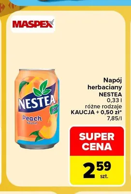 Napój herbaciany Nestea promocja w Carrefour