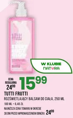 Rozświetlający balsam do ciała promocja w Drogerie Natura