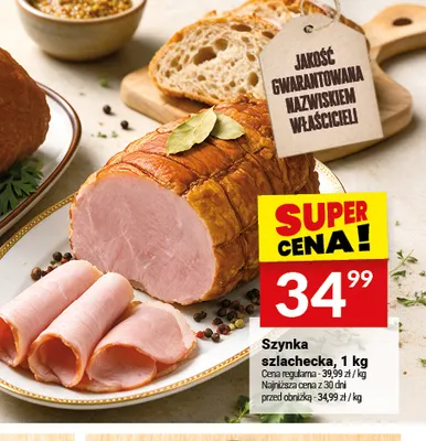 Szynka szlachecka Białecki Wędzarnia promocja w Twój Market