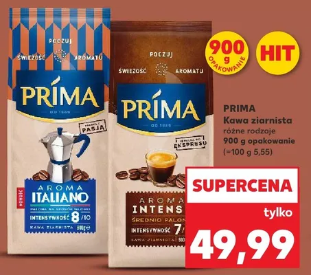 Kawa ziarnista różne rodzaje 0,9 kg promocja w Kaufland