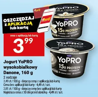 Jogurt wysokobiałkowy YoPRO Danone promocja w Twój Market