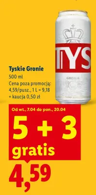 Piwo Gronie promocja w Lidl