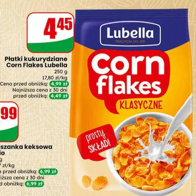 Płatki kukurydziane klasyczne Corn Flakes promocja w Dino
