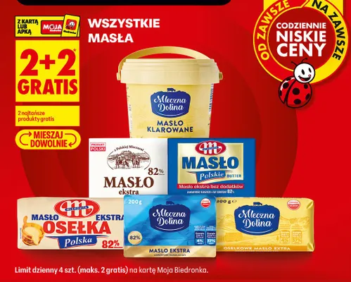 Masło Osełka Ekstra Polskie Mlekovita promocja w Biedronka