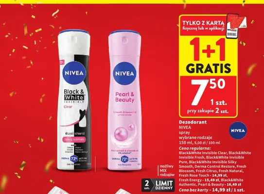 Dezodorant Nivea spray Derma Control Restore promocja w Intermarche