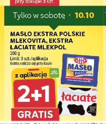 Masło ekstra Polskie Mlekovita promocja w Stokrotka