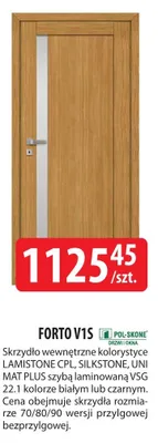Drzwi wewnętrzne Forto V1S promocja w Dobre Dla Domu