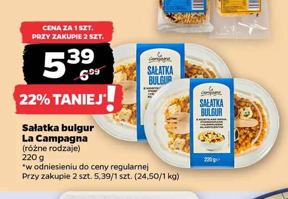 Sałatka bulgur La Campagna promocja w Netto