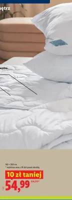 Kołdra letnia Hydrocool Livarno Home 140x200 cm promocja w Lidl
