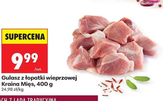 Gulasz z łopatki wieprzowej promocja w Biedronka