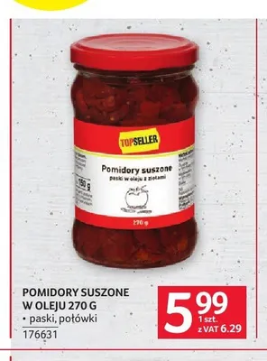 Pomidory suszone w oleju Topseller paski, połówki promocja w Selgros