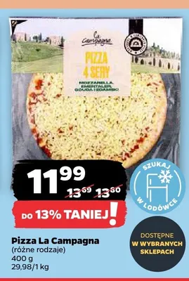 Pizza 4 sery La Campagna promocja w Netto