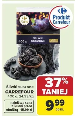 Śliwki suszone promocja w Carrefour