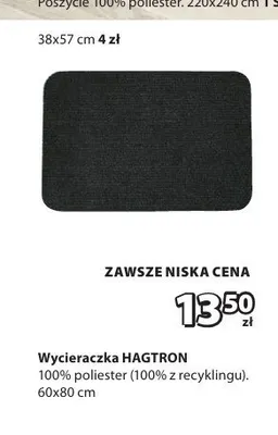 Wycieraczka HAGTRON 60x80 cm promocja w Jysk