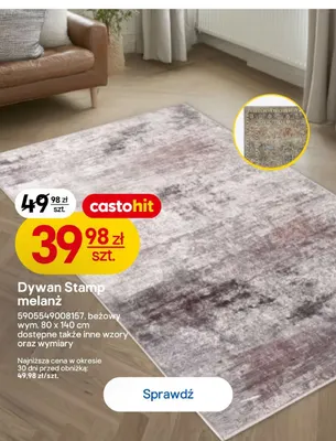 Dywan Stamp melanż 80x140 cm promocja w Castorama