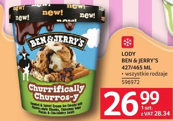 Lody Ben & Jerry's promocja w Selgros