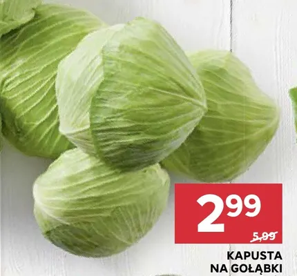 Kapusta na gołąbki promocja w Stokrotka