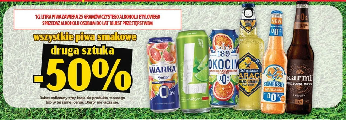 Piwo bezalkoholowe Warka Radler Grejpfrut z pomarańczą promocja w TOPAZ